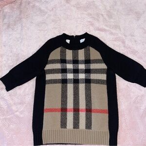 Burberry infant girls sweater dress brand new